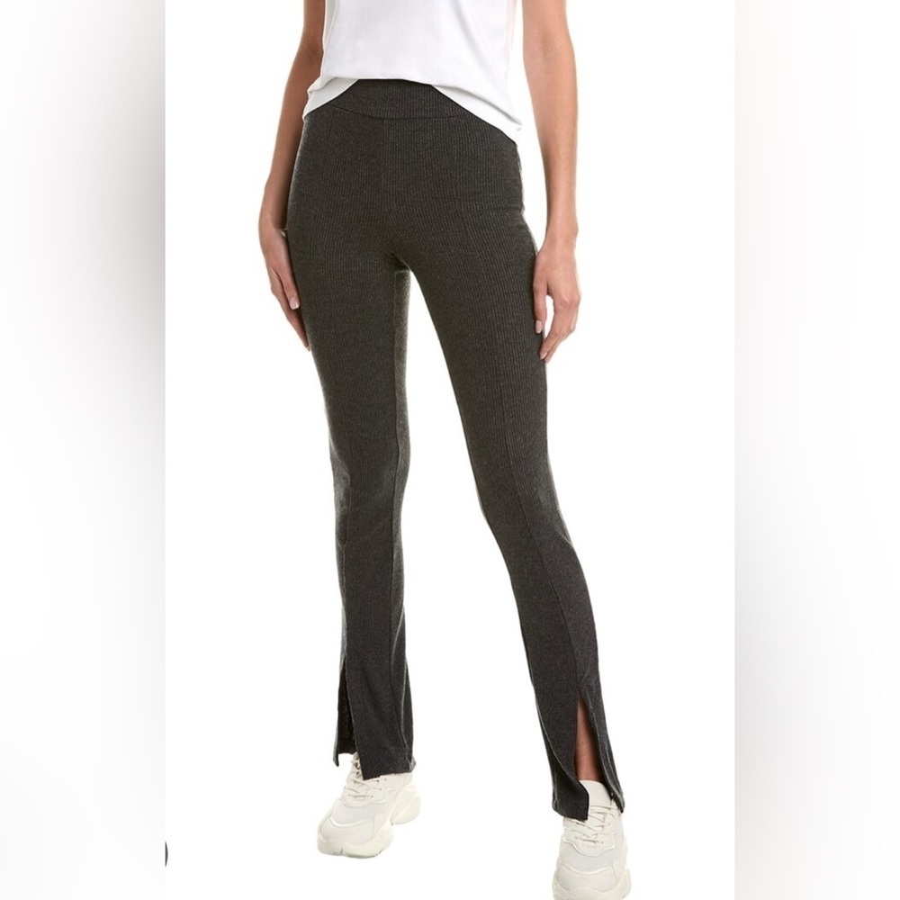 Revolve Chaser Charcoal Black Love Rib Verve Slit Legging Women’s Size Small NWT